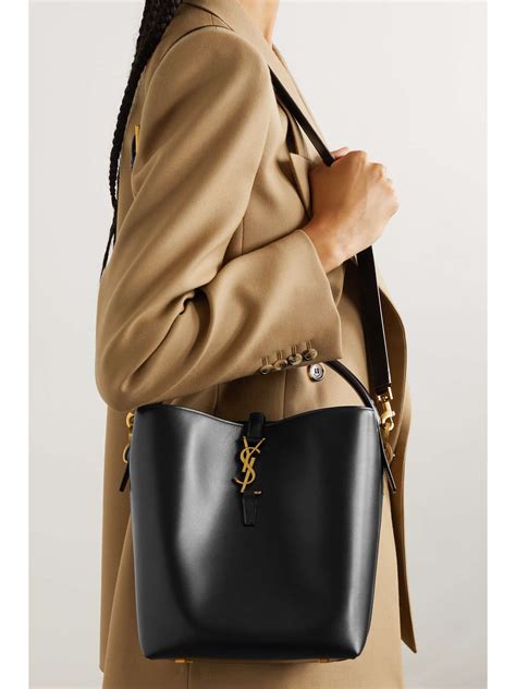 ysl bucket bag celebrity|ysl double shoulder bag.